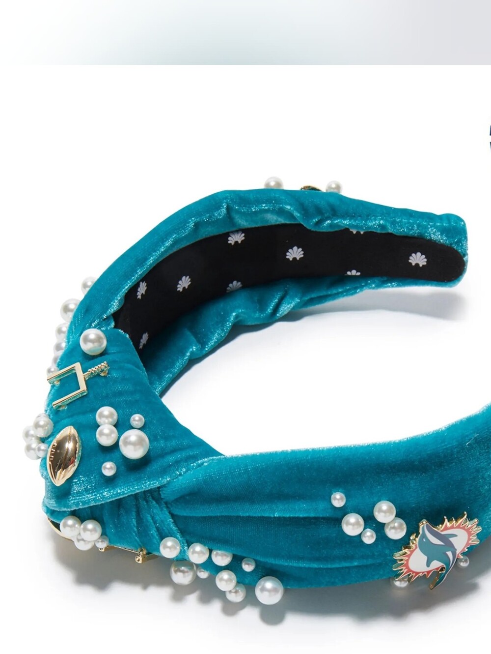 Lele Sadoughi Miami Dolphins Headband